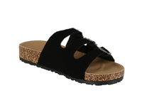 WOMAN'S SHOES BLACK SUEDE SANDALS MARS-8