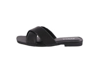 WOMAN'S SHOES BLACK PU SANDALS MEANING