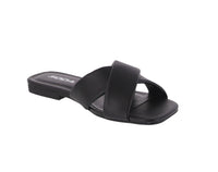 WOMAN'S SHOES BLACK PU SANDALS MEANING