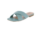 WOMAN'S SHOES TEAL PU SANDALS MEANING