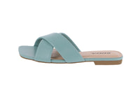 WOMAN'S SHOES TEAL PU SANDALS MEANING