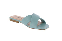 WOMAN'S SHOES TEAL PU SANDALS MEANING