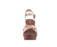 WOMAN'S SHOES ROSE GOLD PU LEATHER HEELS MELISSA-25