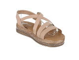 WOMAN'S SHOES BLUSH PU LEATHER SANDAL MERCIER-1