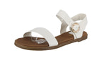 WOMAN'S SHOES WHITE PU LEATHER SANDALS MILD-68