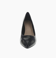 WOMAN'S SHOES BLACK CHAROL HEELS MILLIE-5