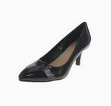 WOMAN'S SHOES BLACK CHAROL HEELS MILLIE-5