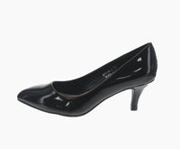 WOMAN'S SHOES BLACK CHAROL HEELS MILLIE-5