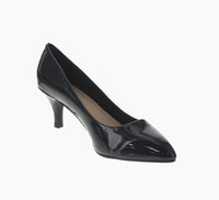 WOMAN'S SHOES BLACK CHAROL HEELS MILLIE-5