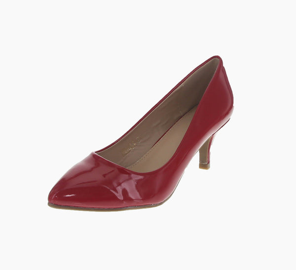 WOMAN'S SHOES RED CHAROL HEELS MILLIE-5