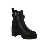 WOMAN'S SHOES BLACK PU LEATHER BOOTIES MILLS-02