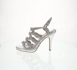 WOMAN'S SHOES SILVER GLITTER HEELS MIRELLA-11