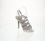 WOMAN'S SHOES SILVER GLITTER HEELS MIRELLA-11