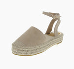 WOMAN'S SHOES BEIGE SUEDE SANDAL MOIRA-30