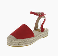 WOMAN'S SHOES RED SUEDE SANDAL MOIRA-30