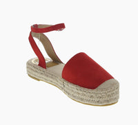 WOMAN'S SHOES RED SUEDE SANDAL MOIRA-30