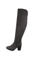 WOMAN'S SHOES GREY SUEDE BOOTS MOLLY-22