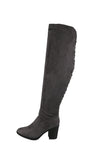 WOMAN'S SHOES GREY SUEDE BOOTS MOLLY-22