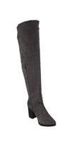 WOMAN'S SHOES GREY SUEDE BOOTS MOLLY-22