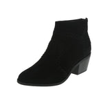 WOMAN'S BOOTIES BLACK SUEDE PU MONTANA-03X