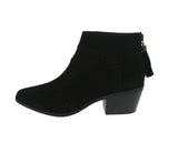 WOMAN'S BOOTIES BLACK SUEDE PU MONTANA-03X