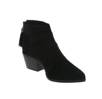 WOMAN'S BOOTIES BLACK SUEDE PU MONTANA-03X