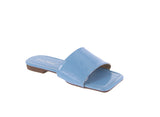 WOMAN'S SHOES BLUE PAT SANDALS MULE-3