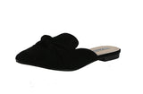 WOMAN'S SHOES BLACK SUEDE SANDALS MULES-11