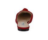 WOMAN'S SHOES RED SUEDE SANDALS MULES-11