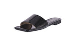 WOMAN'S SHOES BLACK PAT SANDALS MULE-3