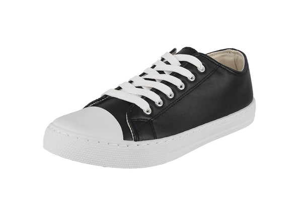 WOMAN'S SHOES BLACK PU LEATHER TENNIS SNEAKERS NARNIA-03