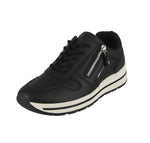 WOMAN'S SHOES BLACK PU TENNIS SNEAKERS NEALTY-19