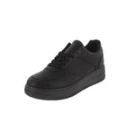 WOMAN'S SHOES BLACK PU LEATHER TENNIS NELSON-5