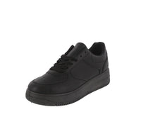 WOMAN'S SHOES BLACK PU LEATHER TENNIS NELSON-5