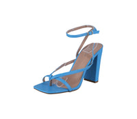 WOMAN'S SHOES BLUE PU HEELS NILE-5