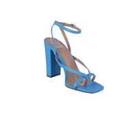 WOMAN'S SHOES BLUE PU HEELS NILE-5