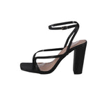 WOMAN'S SHOES BLACK PU HEELS NILE-5