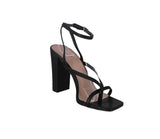 WOMAN'S SHOES BLACK PU HEELS NILE-5