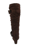 WOMAN'S SHOES BROWN SUEDE BOOTS NORITA-68