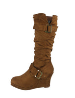 WOMAN'S SHOES TAN SUEDE BOOTS NORITA-68