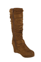 WOMAN'S SHOES TAN SUEDE BOOTS NORITA-68