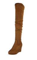 WOMAN'S SHOES TAN SUEDE BOOTS NORITA-92