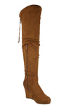 WOMAN'S SHOES TAN SUEDE BOOTS NORITA-92