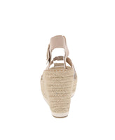 WOMAN'S SHOES PHYTON NUDE PU/LEATHER NUB WEDGE OATEN