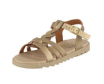 KID'S SHOES GOLD PU LEATHER SANDALS OLIVIA-02K