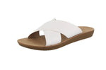 WOMAN'S SHOES WHITE PU LEATHER SANDALS PACOME-1