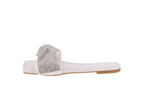 WOMAN'S SHOES WHITE NUB/PU SANDALS PERFECT-5