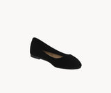 KID'S SHOES BLACK SUEDE FLATS PHASE-7K