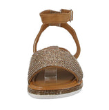 WOMAN'S SHOES TAN GLITTER SANDAL PHILA-09