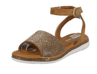 WOMAN'S SHOES TAN GLITTER SANDAL PHILA-09